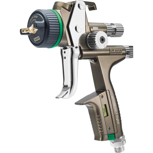 Pistolet de peinture de premi&egrave;re qualit&eacute; pour peinture automobile avec psi num&eacute;rique X5500 HVLP 1,2 I RPS D, Entr&eacute;e d'air 1/4" NPT, 15,19 pi³/min, Capacit&eacute; 0,6 L/0,9 L, 0,17 psi D. Morneault & Fils