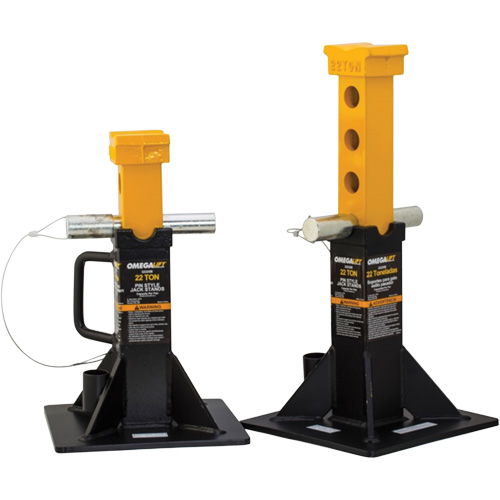 Heavy-Duty Jack Stand, Locking Pin, 22 Tons Capacity, 12-1/4" - 19-7/8" H D. Morneault & Fils