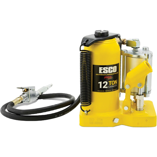 Cric-bouteille de s&eacute;rie Pro, 12 tonne(s), Air comprim&eacute;/hydraulique, 18-1/2" Hauteur &eacute;lev&eacute;e D. Morneault & Fils