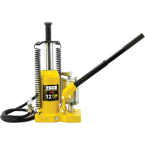 Cric-bouteille de s&eacute;rie Pro, 12 tonne(s), Air comprim&eacute;/hydraulique, 18-1/2" Hauteur &eacute;lev&eacute;e D. Morneault & Fils