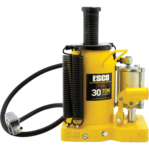 Cric-bouteille de s&eacute;rie Pro, 30 tonnes, Air comprim&eacute;/hydraulique, 20" Hauteur &eacute;lev&eacute;e D. Morneault & Fils