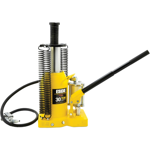 Cric-bouteille de s&eacute;rie Pro, 30 tonnes, Air comprim&eacute;/hydraulique, 20" Hauteur &eacute;lev&eacute;e D. Morneault & Fils