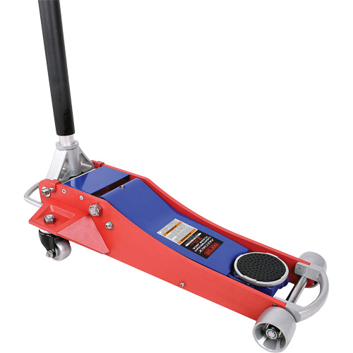 Lightweight Floor Jack, 3 Ton(s) Capacity, 3" Lowered, 19-3/4" Raised, Manual Hydraulic D. Morneault & Fils