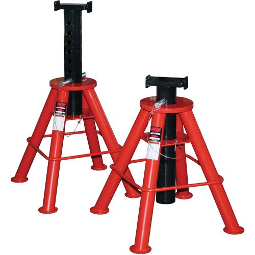 High Height Jack Stand, Locking Pin, 10 Tons Capacity, 28" - 47" H D. Morneault & Fils