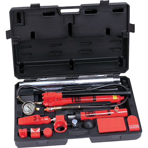 Trousse de r&eacute;paration pour collision et entretien, capacit&eacute; 10 tonnes, avec adaptateurs forg&eacute;s D. Morneault & Fils