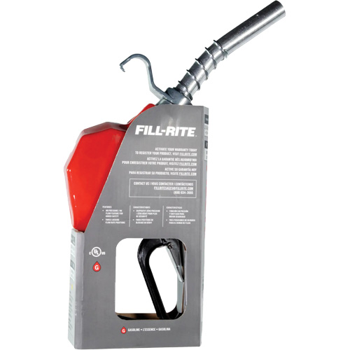 Red Automatic Gasoline Spout Nozzle D. Morneault & Fils