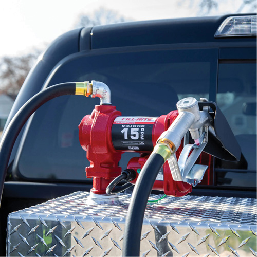 12V DC Fuel Transfer Pump with Nozzle D. Morneault & Fils