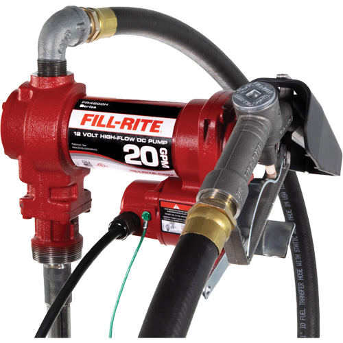 Pompe de transfert de carburant 12 V CC avec pistolet D. Morneault & Fils