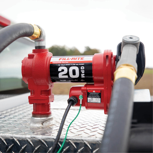 Pompe de transfert de carburant 12 V CC avec pistolet D. Morneault & Fils