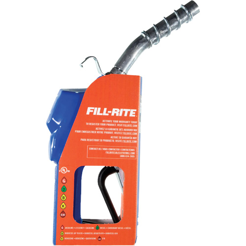Blue Cold Weather Automatic Diesel Spout Nozzle D. Morneault & Fils