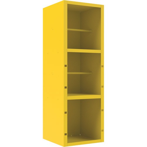 Spill Control Cabinet, 1 Shelves, 72" H x 24" W x 24" D, Steel, Yellow D. Morneault & Fils