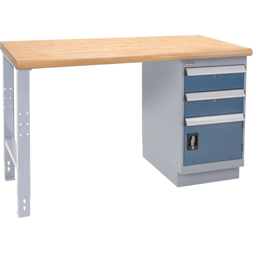 &eacute;tabli industriel, Porte a/combinaison de tiroirs, Cap 1000 lb, 36" la x 72" p, 34" h D. Morneault & Fils