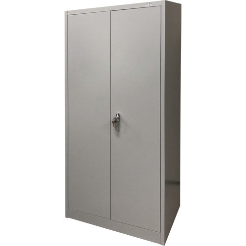 Storage Cabinet, Steel, 4 Shelves, 66" H x 30" W x 15" D, Grey D. Morneault & Fils