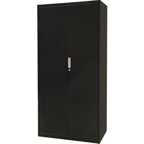 Combination Storage Cabinet, 36" W x 18" D x 72" H, Black D. Morneault & Fils