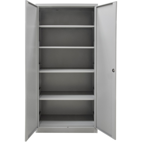 Armoires de rangement Hi-Boy, Acier, 4 Tablettes, 72" h x 36" la x 18" P, Gris D. Morneault & Fils