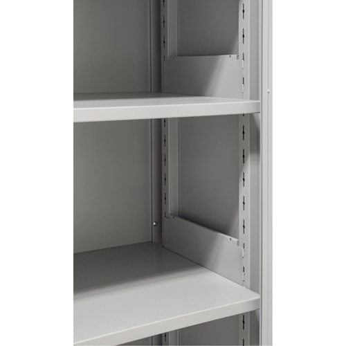 Armoires de rangement Hi-Boy, Acier, 4 Tablettes, 72" h x 36" la x 18" P, Gris D. Morneault & Fils