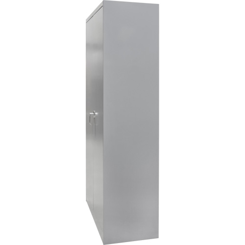Wardrobe Storage Cabinet, Steel, 36" W x 18" D x 72" H, Grey D. Morneault & Fils