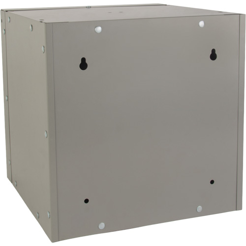 Casier cubique empilable, 12" x 12" x 12", Acier, Gris, D&eacute;mont&eacute; D. Morneault & Fils