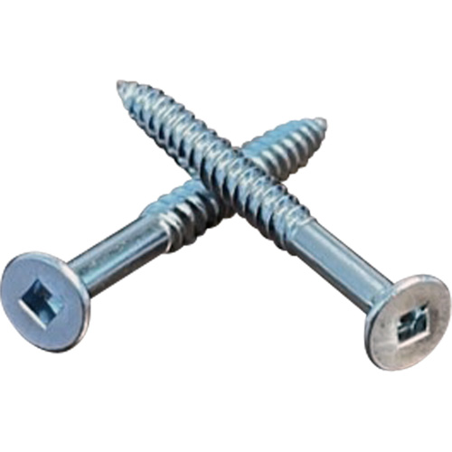 Flat SOC Wood Screws, #10 x 2" L, Zinc Plated D. Morneault & Fils