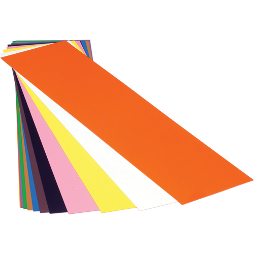Cales minces chromocod&eacute;es en plastique D. Morneault & Fils