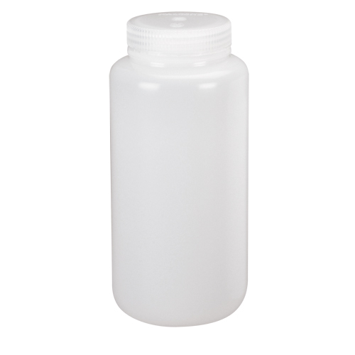 Wide-Mouth Bottles, Round, 8 oz., Plastic D. Morneault & Fils