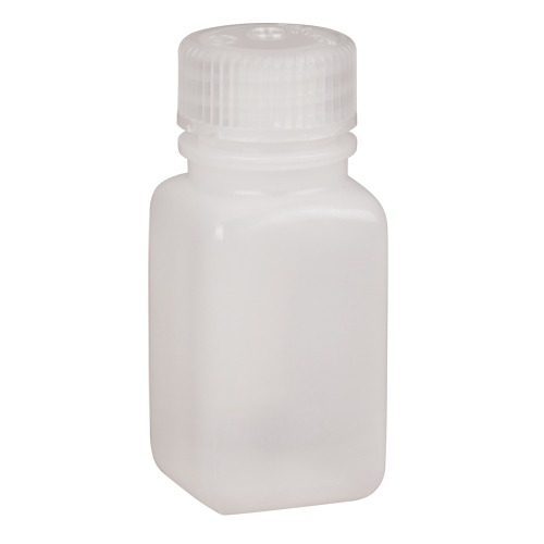 Easy-Grip Space-Saver Bottles, Square, 2 oz., Plastic D. Morneault & Fils