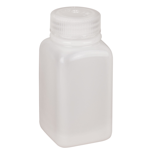 Easy-Grip Space-Saver Bottles, Square, 6 oz., Plastic D. Morneault & Fils