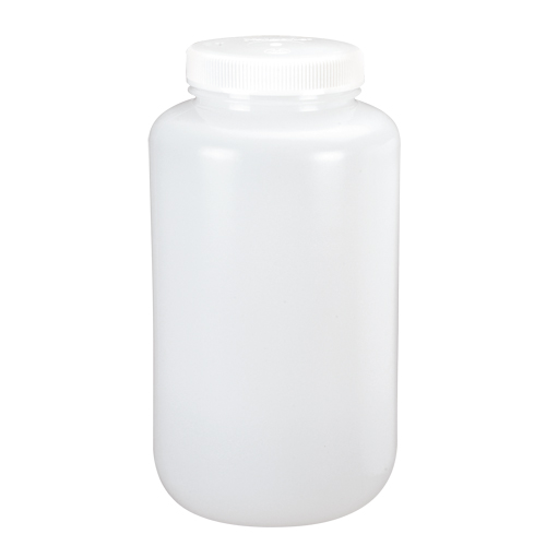 Wide-Mouth Bottles, Round, 1/2 gal., Plastic D. Morneault & Fils