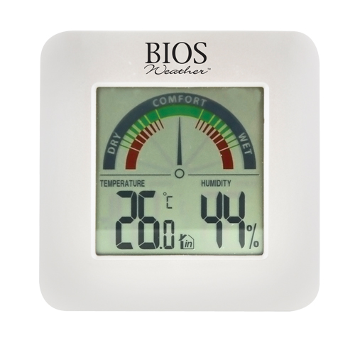 Indoor Hygrometers with BIOS Comfort Scale, Contact, Digital, -58-158°F (-50-70°C) D. Morneault & Fils