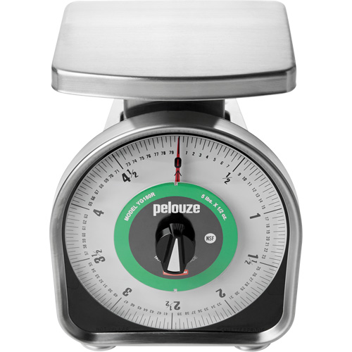 Balance m&eacute;canique &agrave; mesurer les portions Pelouze, Capacit&eacute; 5 lb / 2,3 kg, Graduations 10 g / 0,5 oz D. Morneault & Fils