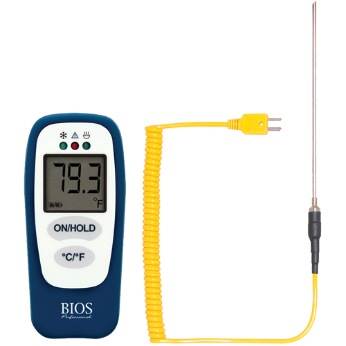 Thermom&egrave;tre alimentaire avec v&eacute;rification HACCP, Contact, Num&eacute;rique, -83,2 - 1999°F (-64 &agrave; 1400°C) D. Morneault & Fils