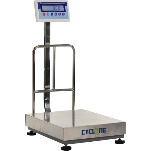 Balance &agrave; plateforme et d'&eacute;tabli Cyclone 300, Capacit&eacute; de 600 lb / 300 kg, 17-3/4" lo x 23-3/5" la D. Morneault & Fils