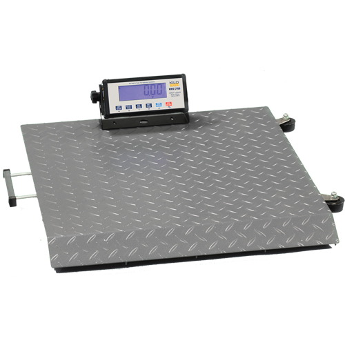 KWS CY-60 Platform Scale, 132 lbs. / 60 kg Capacity, 18" L x 18" W D. Morneault & Fils