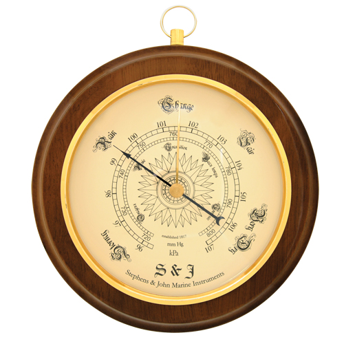 Barom&egrave;tre d&eacute;coratif rond de 8,5" D. Morneault & Fils