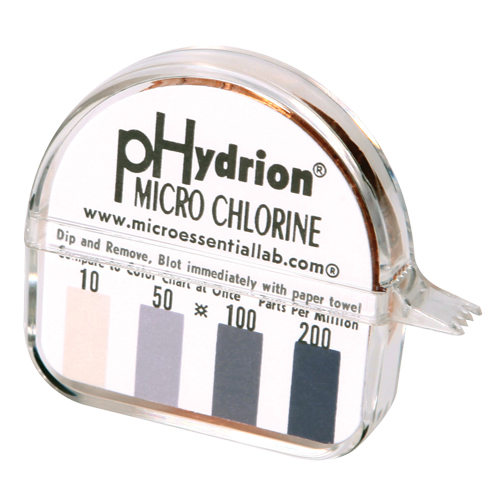 Papier r&eacute;actif Hydrion Chlorine Phydrion CM-240 D. Morneault & Fils