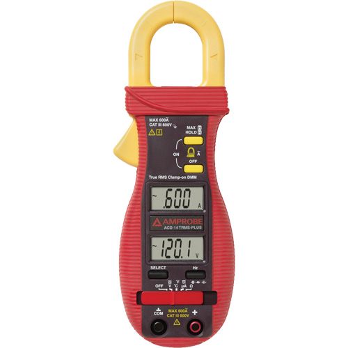 ACD-14-PLUS Clamp-On Multimeter with Dual Display, AC/DC Voltage, AC Current D. Morneault & Fils