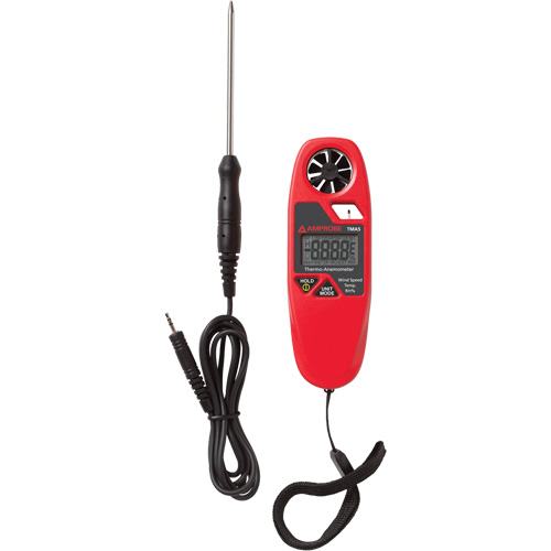 TMA5 Anemometer Thermometer, Not Data Logging, 0.4 - 25 m/sec Air Velocity Range D. Morneault & Fils