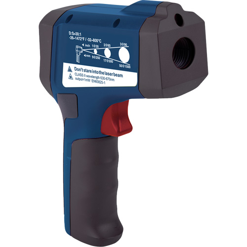 Professional Infrared Thermometer, -26 - 1472° F ( -32 - 800° C ), 30:1, Adjustable Emmissivity D. Morneault & Fils