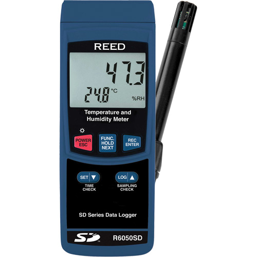 Data Logging Thermo-Hygrometer, 5% - 95% RH, 32° - 122° F ( 0° - 50°C ) D. Morneault & Fils