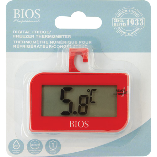 Fridge/Freezer Thermometer, Non-Contact, Digital, -4-122°F (-20-50°C) D. Morneault & Fils