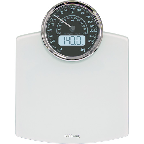 Digital Analog Scale, 396 lbs. Cap., 100 g / 0.2 lbs. Graduations D. Morneault & Fils