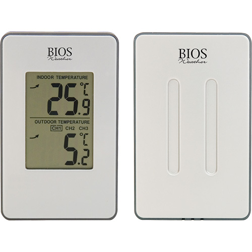 Indoor/Outdoor Wireless Thermometer, Non-Contact, Analogue, 31-158°F (-35-70°C) D. Morneault & Fils