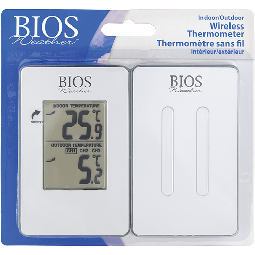 Indoor/Outdoor Wireless Thermometer, Non-Contact, Analogue, 31-158°F (-35-70°C) D. Morneault & Fils