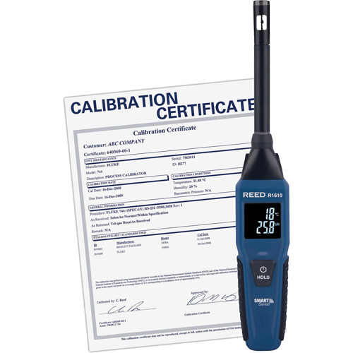 Thermo-hygrom&egrave;tre Bluetooth Smart Series avec certificat ISO, 0,0% - 100% RH, -4°- 140° F (-20° - 60° C) D. Morneault & Fils