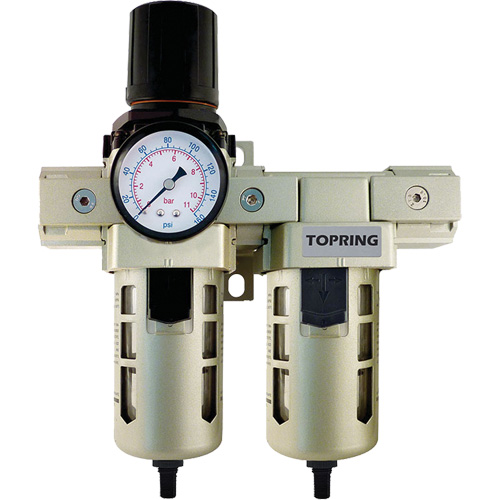 Filtre Airflo 400, r&eacute;gulateur et filtre coalescent, 1/2" NPT, 150 psi, Capacit&eacute; de 1,5 oz liq. D. Morneault & Fils