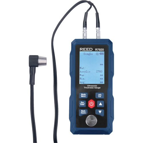 Thickness Gauge, Digital Display, Ultrasound, 0.04" - 11.8" (1 mm - 300 mm) Range D. Morneault & Fils