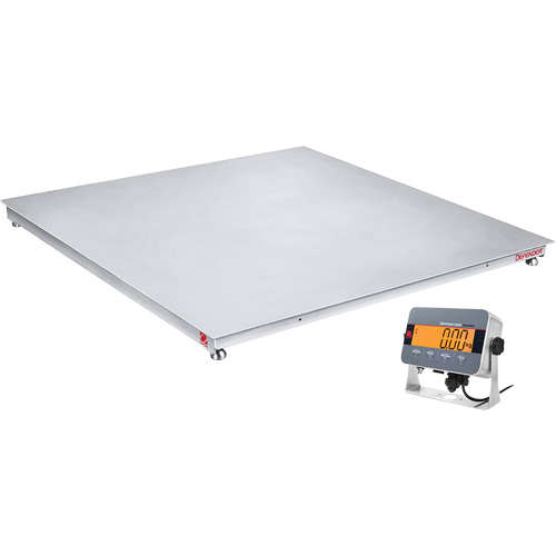 DEFENDER 3000 Washdown Floor Scale, 2500 lbs. Capacity, 36" W x 36" L D. Morneault & Fils