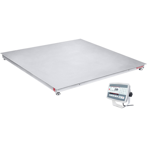 DEFENDER 5000 Washdown Floor Scale, 2500 lbs. Capacity, 36" W x 36" L D. Morneault & Fils