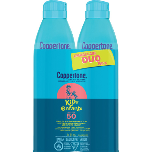 Kids Water Resistant Sunscreen, SPF 50, Aerosol D. Morneault & Fils