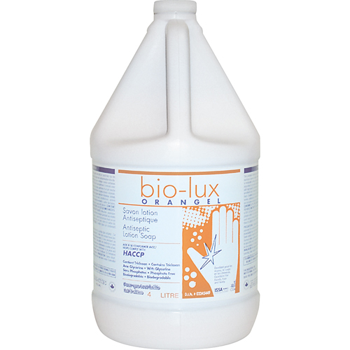 Bio-Lux Orangel Antiseptic Lotion Soap, Liquid, 4 L, Scented D. Morneault & Fils